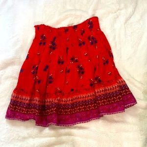 Floral mini skirt